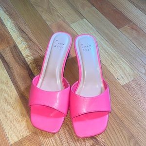 A new day hot pink sandals
